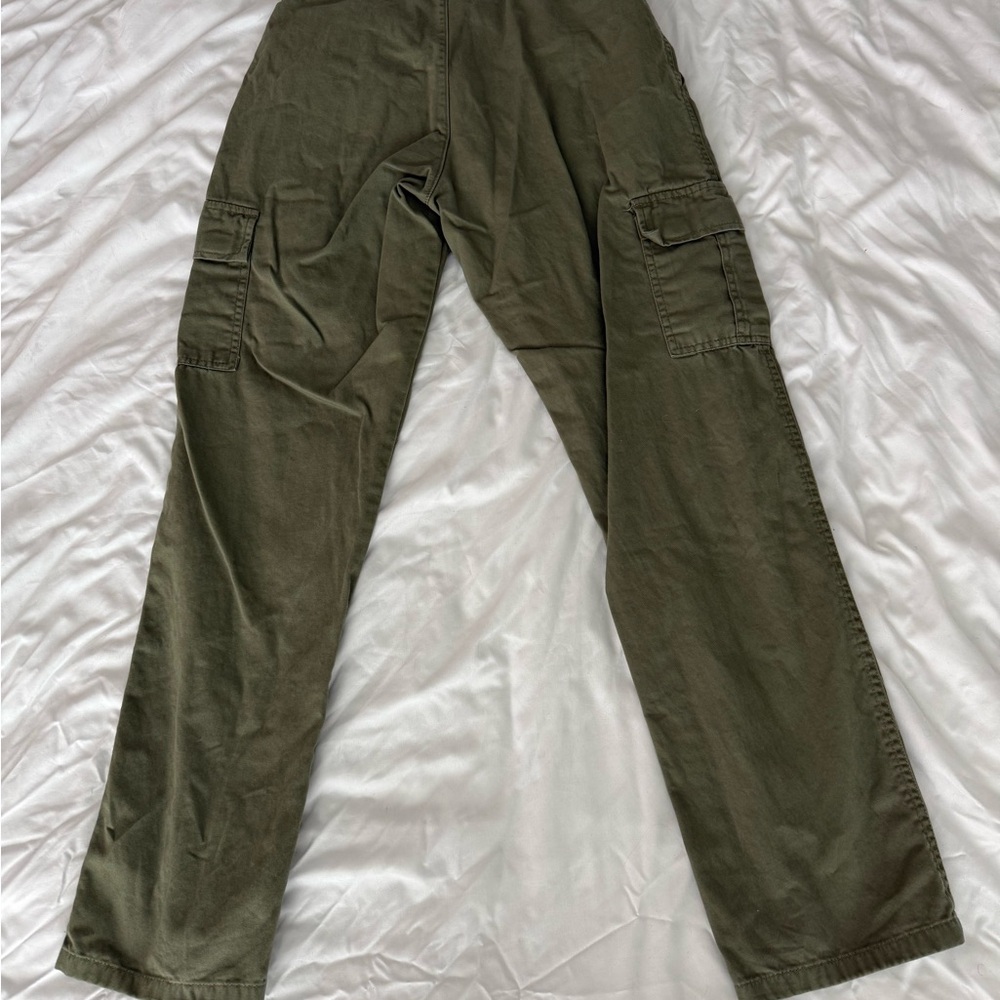 boohooMAN Men's Olive Cargo Pants